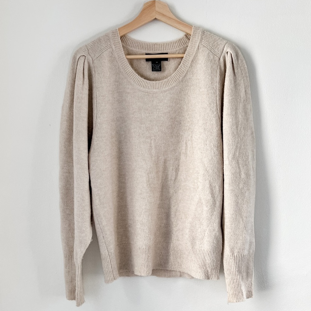 Karen Kane puff sleeve scoop neck sweater | size M